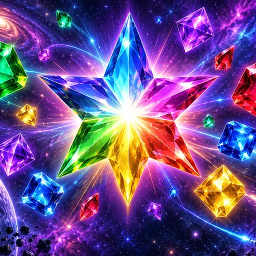 Starburst cover: space gems with an arcade feel