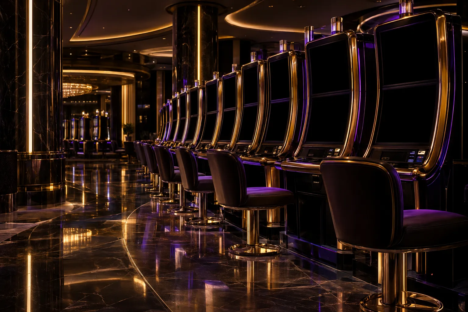 Slot floor scene for the steady slots showcase